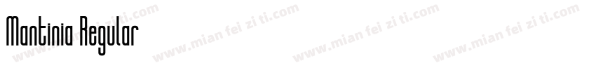 Mantinia Regular字体转换